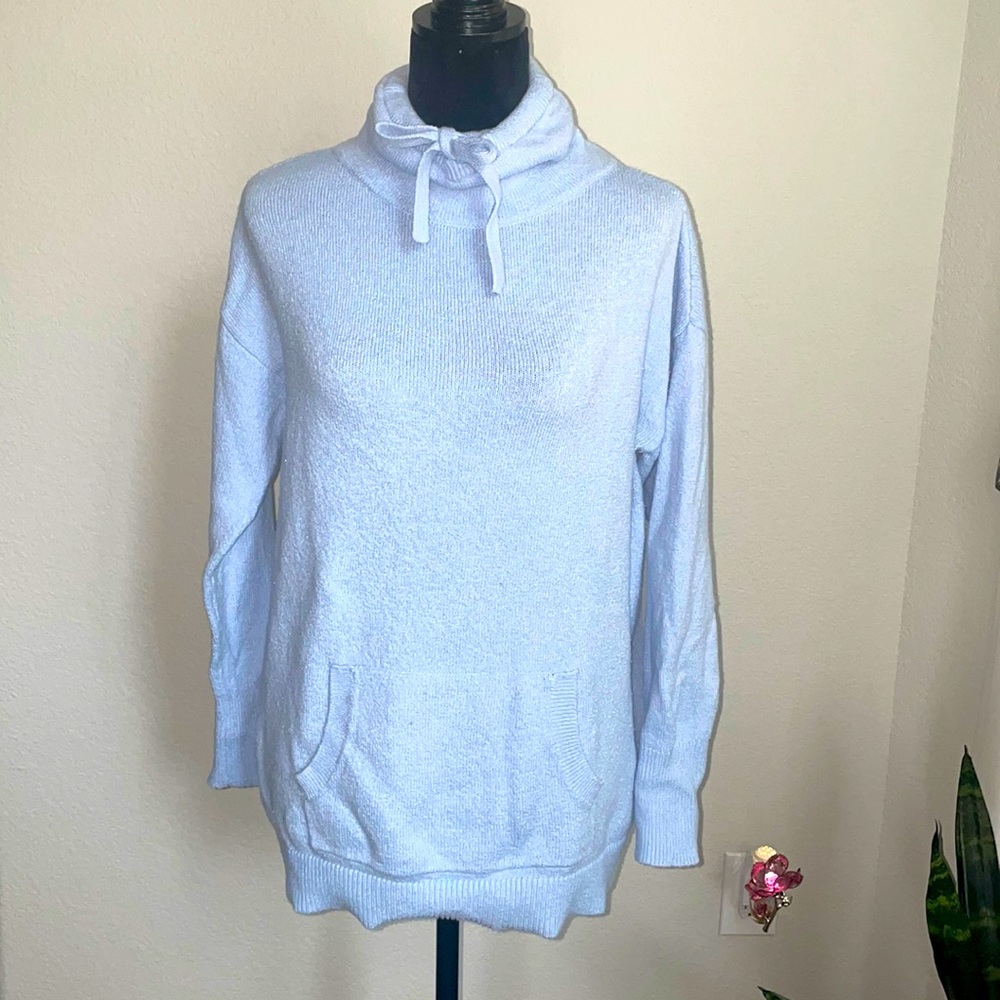 LOFT, Drawstring Neck Pocket Sweater - Picture 3 of 6
